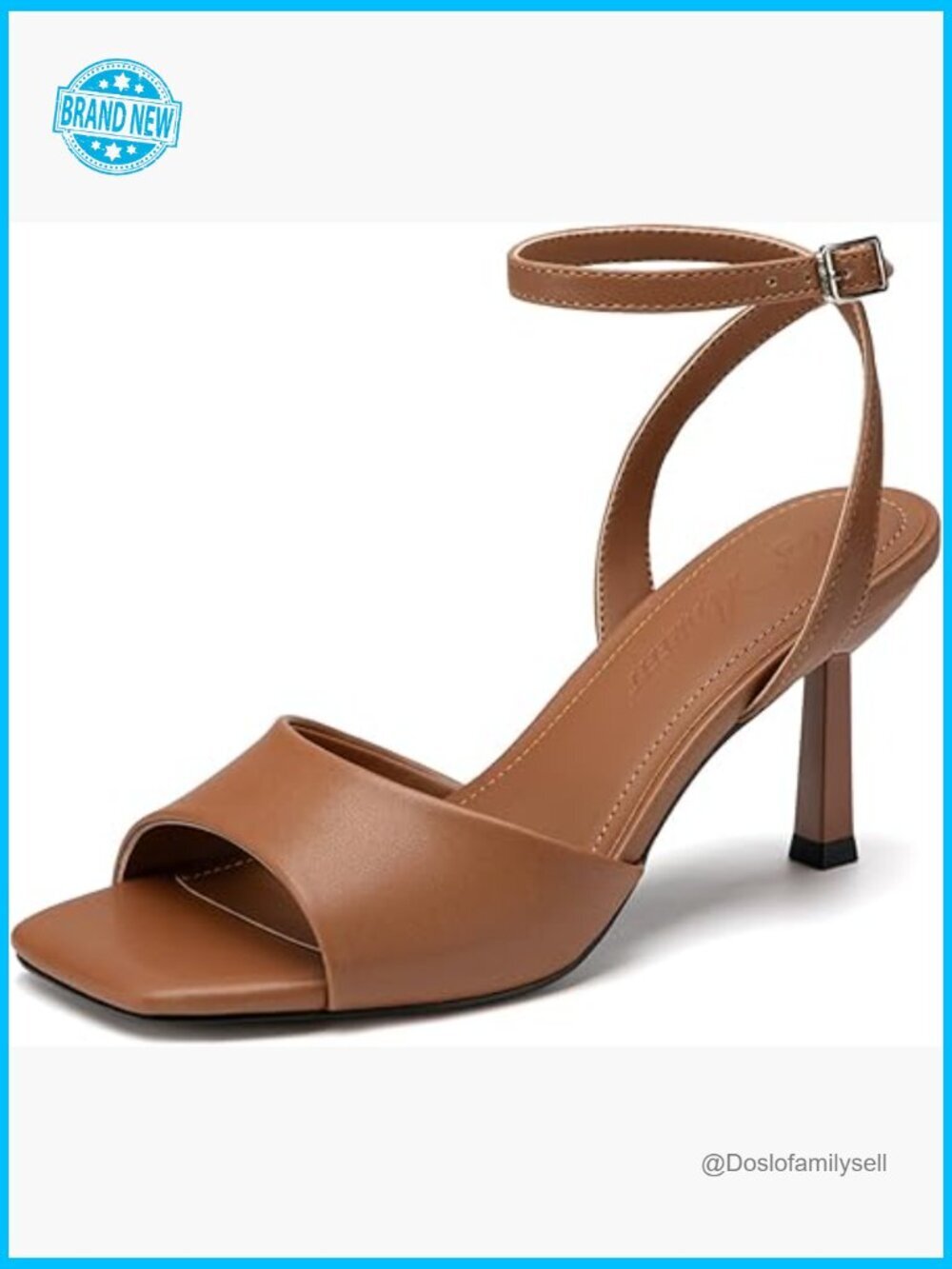 Square Open Toe Mesh Stiletto Heels Ankle Strap Summer Heeled Sandals Wedding